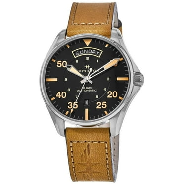 Hamilton H64645531 Men's Khaki Aviation Auto Brown Strap Watch