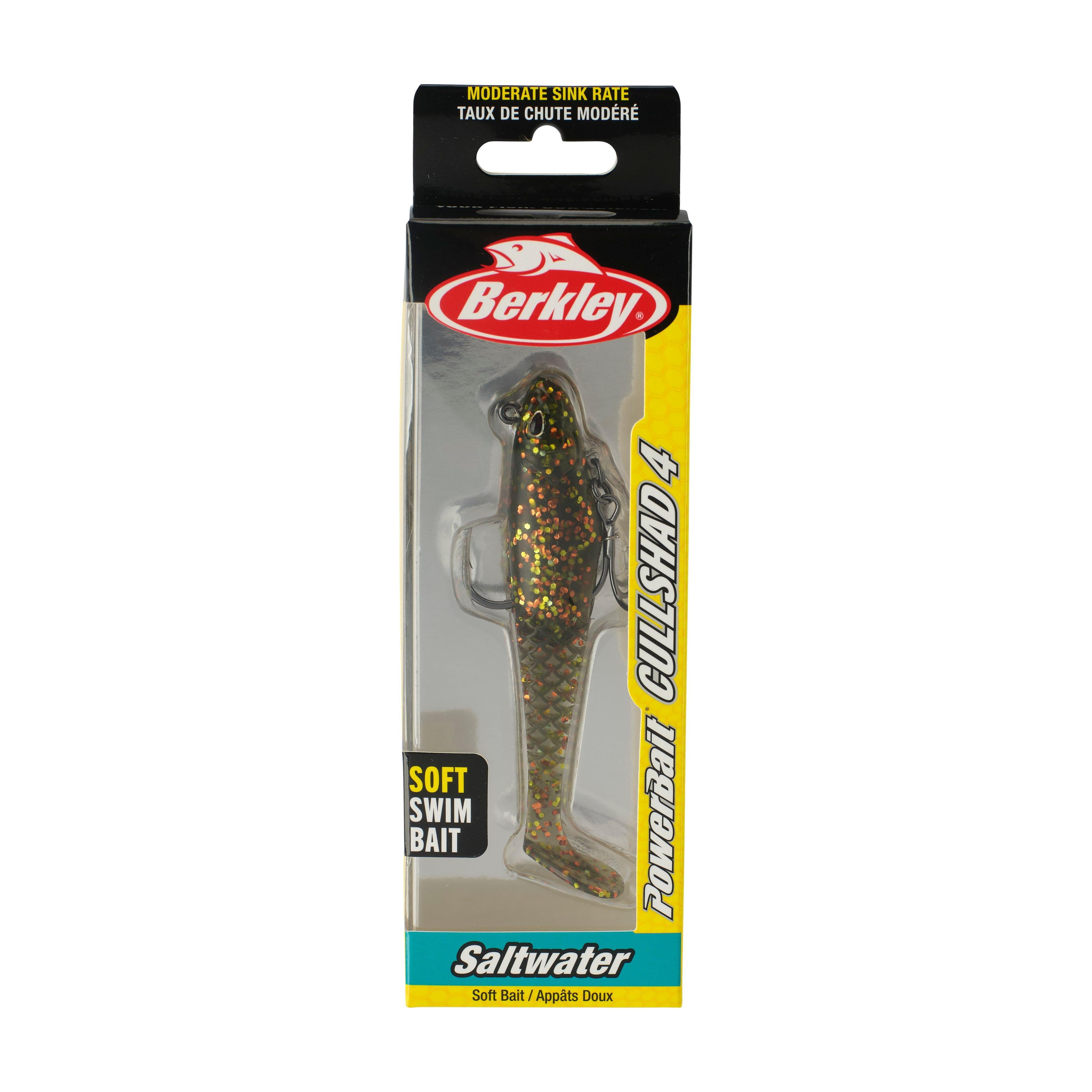 Berkley PowerBait® Saltwater Pre-Rigged Cullshad, 4 in, Dark Night