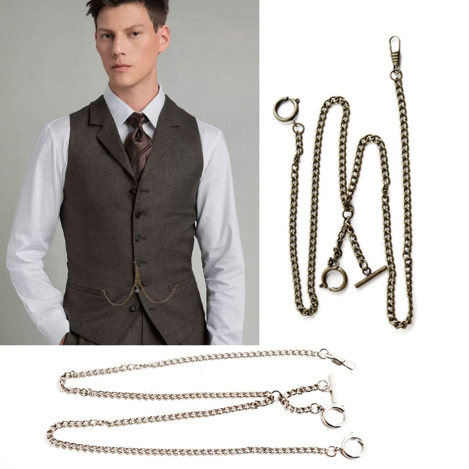 Double albert chain accessories best sale