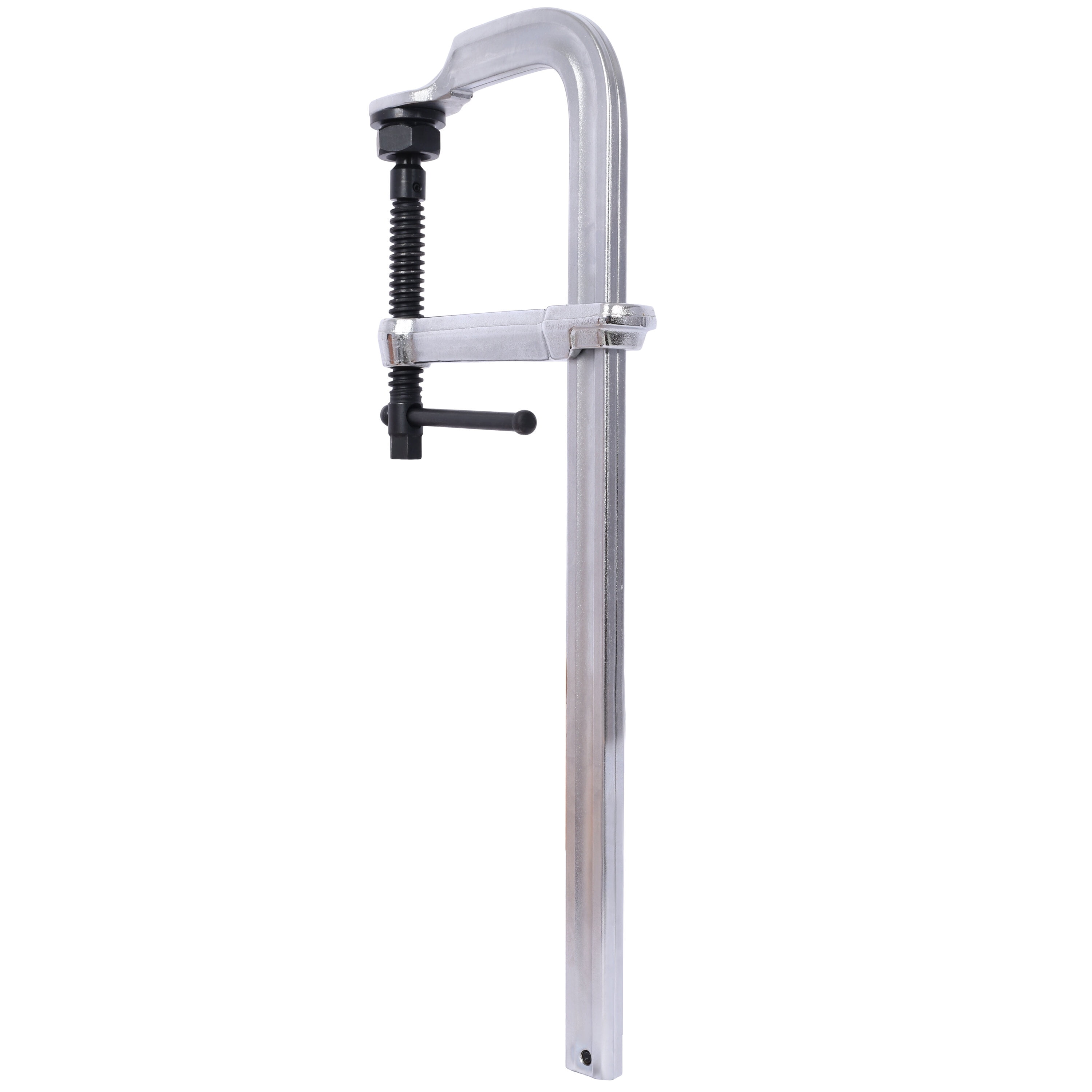 , Heavy-Duty F-Clamp,Removable Swivel Pad, Deep Throat F Clamp 5-1/2", Heavy Duty Bar Clamp for Welding,16"x5 1/2", Silver ,Steel ,