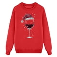 thumbnail image 1 of Hauts de Mode pour Femmes - T-Shirt Imprimé à Manches Longues Décontracté - Chandails en Molleton Élégants Sans Capuche, 1 of 4