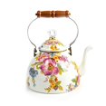 thumbnail image 1 of MacKenzie-Childs Flower Market 3 Quart Tea Kettle - White, 1 of 5