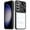 Black, variant on For Samsung Galaxy S23 FE /Fan Edition 5G Hybrid with Sliding Camera Cover Transparent Shockproof Bumper TPU Protective Cover ,Xpm Phone Case [ Black ]