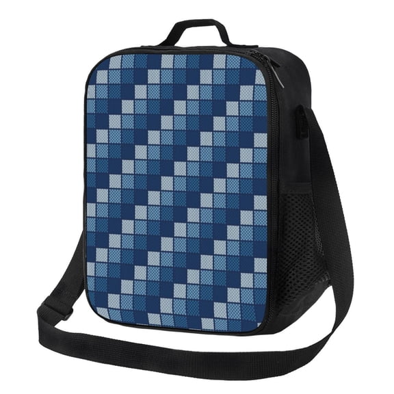 Naloa Pixel Grid Lunch box Lunch bag for men women Large capacity Lunchbox Insulated Lunch bag Lunch box cooler