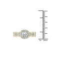 thumbnail image 4 of 1-1/4 Carat T.W. Diamond Criss-Cross Shank Single Halo 14kt Yellow Gold Engagement Ring, 4 of 4