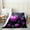 Black Purple, variant on Queen Crown Flannel Blanket,Sparkling Diamond Fashion Chic Throw Blanket,Tie-dye Graffiti Psychedelic Cozy Throws for Bed Couch Sofa,Pink Black Soft and Breathable,Baby Size (30 x 39 Inches)