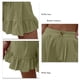 thumbnail image 5 of Pantalones cortos de verano para mujer con cierre de botones, dobladillo con volantes, piernas anchas, pantalones cortos casuales para uso diario, 5 of 6