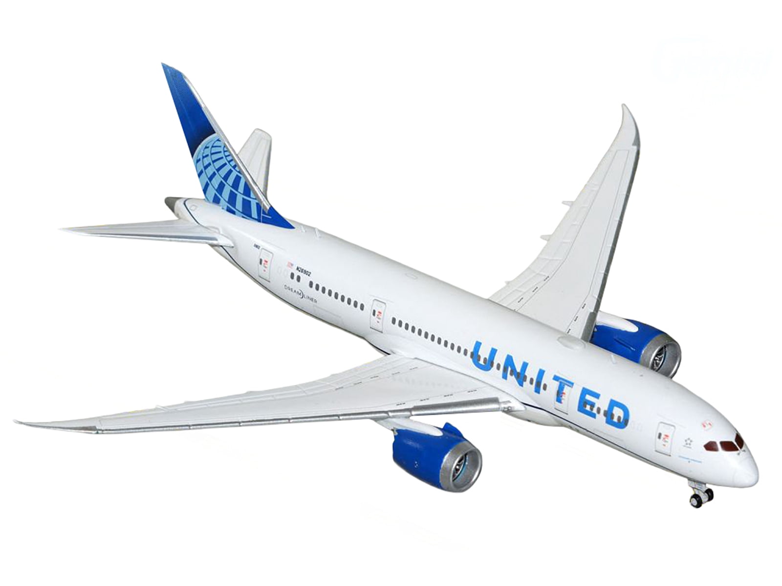 Boeing 787-8 Commercial Aircraft "United Airlines" (N26902) White with Blue Tail 1/400 Diecast Model Airplane by GeminiJets