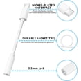 thumbnail image 2 of [Apple MFi Certified]USB C to 3.5mm Headphone Jack Adapter,Headphone Adapter for iPhone15,USB C to Aux Audio Dongle Cable for iPhone 15/15 Plus/15 Pro/15 Pro Max,Galaxy S23 S22 Ultra,Note 20,iPad Pro, 2 of 5
