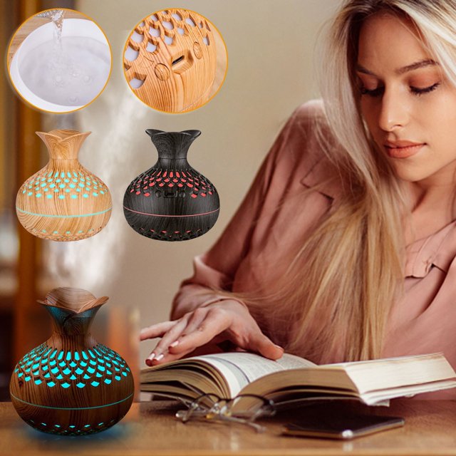Cagogo under $5 2Pcs Colorful Night Light Humidifier, Colorful Night Light Flower Humidifier, 7 Color LED Mood Light Diffuser, Ultrasonic Aromatherapy Essential Oil Diffuser, Bedside Desk Humidifier