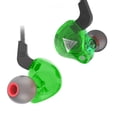 thumbnail image 1 of QKZ 1 par de auriculares con cable de 3,5 mm tipo en la oreja Auriculares para teléfono Auriculares con sonido de alta fidelidad para tableta MP3 MP4, verde Inevent EL000920-05, 1 of 6