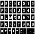 thumbnail image 1 of Juego de plantillas Attisstore de 138 piezas, letras y números de PVC de 7,6 cm, 1 of 7