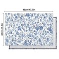thumbnail image 6 of Pioneer Flower Floral Print Pattern Summer Placemats Table Placemats Set Of 4-Linen Kitchen Washable Placemats Table Mats 12x18 Inch Non-Slip Heat Resistant, 6 of 6