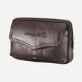 thumbnail image 6 of fankhu Multi-function Men PU Waist Bags Phone Wallet Belt Bum Pouch (Coffee 1), 6 of 6