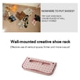 thumbnail image 3 of Estante Para Zapatos Plegable Multifuncional Estante Para Colgar En La Pared Zapatillas Estante De Almacenamiento Speravity HA018772-00, 3 of 5