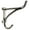 Brass, variant on Barn Home Decor 8" Wall Mounted Double Hook Rack Tack 6779BR