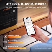 Jackery HP1000AC V2 Portable Power Station, 1014Wh LiFePO4 1500W Output with Sub-10ms UPS & Rapid Charge for Home Backup & RV