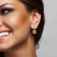 thumbnail image 3 of Everly Women's 8ct TGW Cushion-Cut Citrine 14k Yellow Gold Leverback Earrings, 3 of 8