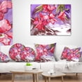 thumbnail image 4 of Designart Red Orchid with Sea - Floral Throw Pillow - 12x20, 4 of 5