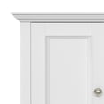 thumbnail image 5 of Simpli Home Amherst 32 inch Wide Solid Wood Transitional Low Storage Cabinet in White, 5 of 11