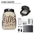 thumbnail image 4 of Pofeuu Coffee Time (2) Print Travel Laptop Backpack, 17 inch Business Flight Carry on Backpack, Computer Backpack for Men Women,College School Bag-One Size, 4 of 6