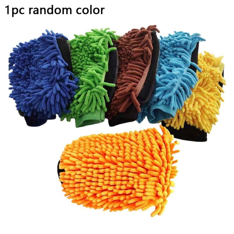 Super Chenille Microfiber Car  Glove Cloth Mitt Household Kitchen Wash Cleaning 