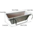 thumbnail image 2 of serony Sturdy Garden Planter Box With Drainage Holes For Outdoor Planting Equipped Tray And Rack ABS Outdoor Gardener Plant dark grey, 2 of 6