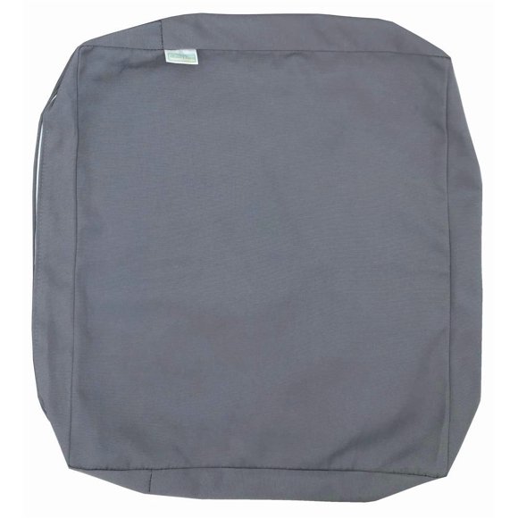 CozyLounge Housse de Coussin de Chaise de Patio Intérieure Extérieure Déperlante et Résistante aux UV (Gris Pierre, 22"x22"x4" (1 Housse))
