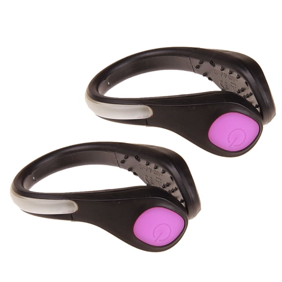 LULULION Weather Resistant LED Flash Shoe Clips 2Pcs for Evening Stroll