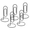 thumbnail image 4 of HINTRMENT 5Pcs Large Desktop Note Holder Metal Black Paper Holder Classroom, 4 of 8
