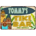thumbnail image 1 of Tommy's TIKI BAR Island Sign Metal Wall Decor 8 x 12 High Gloss Metal 208120058471, 1 of 1