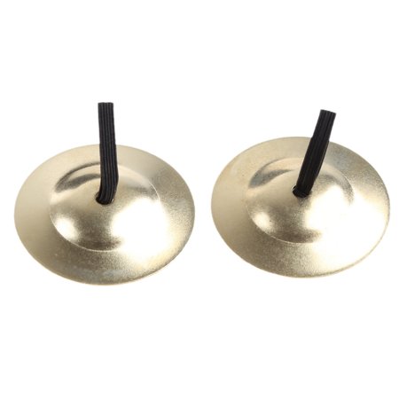 Aellinatey 1 Pair Mini Small Kids Copper Hand Cymbals Gong Band Rhythm Musical Instrument