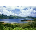 thumbnail image 2 of French Polynesia Tahiti Huahine Overlooking Beautiful Lagoon Scenic Greenery Poster Print, 2 of 4