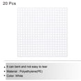 thumbnail image 4 of Unique Bargains 20Pcs Plastic Mesh Canvas Sheet 7 Count 8 cm/ 3.1" White Square Blank Canvas for Embroidery, 4 of 7