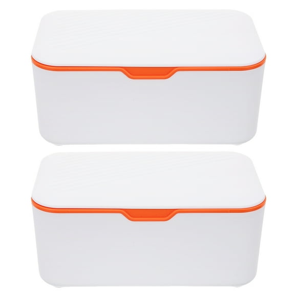 Dispensador de toallitas húmedas, 2 unidades, soporte para toallitas, caja de pañuelos rellenable, estuches para guardar toallitas húmedas