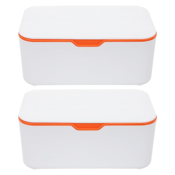 Dispensador de toallitas húmedas, 2 unidades, soporte para toallitas, caja de pañuelos rellenable, estuches para guardar toallitas húmedas