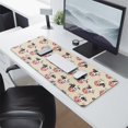 thumbnail image 2 of Long Mouse Pads for Desk,Beige Cow Head Pattern Desk Mats on Top Of Desks, Desk Mouse Pad Extra Large with 3mm Non-Slip Base and Stitched Edge for Gaming,Office,Work,Home 31.5"x11.8", 2 of 6