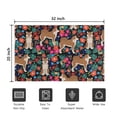 thumbnail image 5 of Shiba Inu Dog and Flower Floral Door Rugs,Washable Non Slip Door Mats Indoor,Decorative Door Mats,Entry Mat Indoor for Entrance,Bedroom,Kitchen,Bathroom,20"x32", 5 of 6