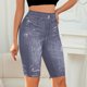 thumbnail image 5 of mfyjkho Pantalones Cortos De Entrenamiento Para Mujer, Leggings De Yoga De Moda Para Mujer, Para Fitness, Correr, Gimnasio, Deportivos, Estampados, Para Mujer, Pantalones Cortos De Media Pierna L, 5 of 7
