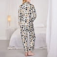 thumbnail image 6 of Wukai Cute Cats Print Women's Pajama Set - Soft Long Sleeve Sleepwear for Comfort and Style-Small, 6 of 9