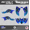Blue, variant on Kalair GFX Graphics Kit for Honda ATV TRX 400EX (2008-2016) Revolt Series