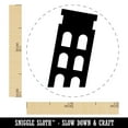 thumbnail image 2 of Leaning Tower of Pisa Icon Italy Rubber Stamp for Scrapbooking Crafting Stamping - Mini 1/2 Inch, 2 of 7