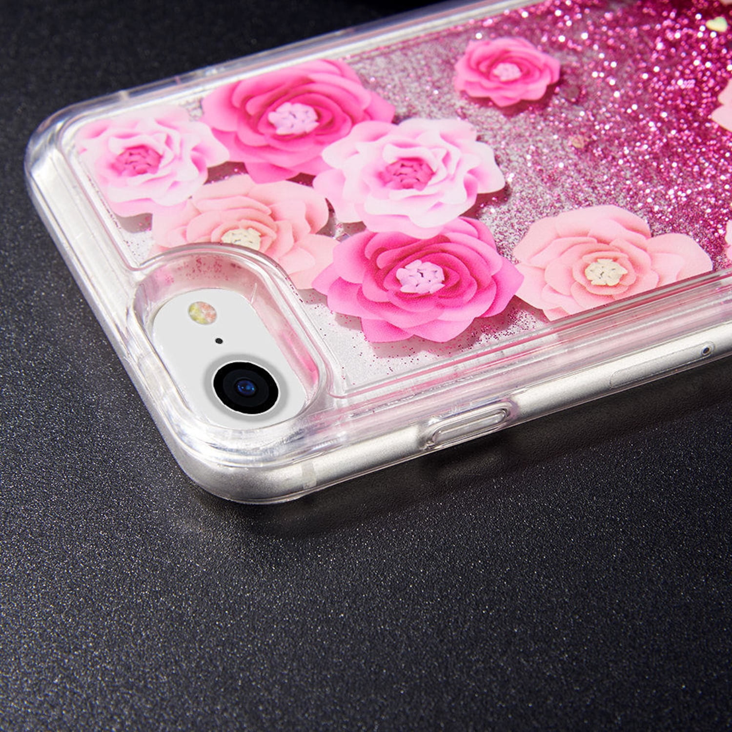 Beautiful Liquid Glitter Waterfall Cellphone Case for iPhone 8 / 7