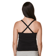 thumbnail image 3 of BRAVADO! BASICS Women's Seamless Maternity Nursing Tank Top Cami for Breastfeeding with Adjustable Straps, Black, Medium, 3 of 7