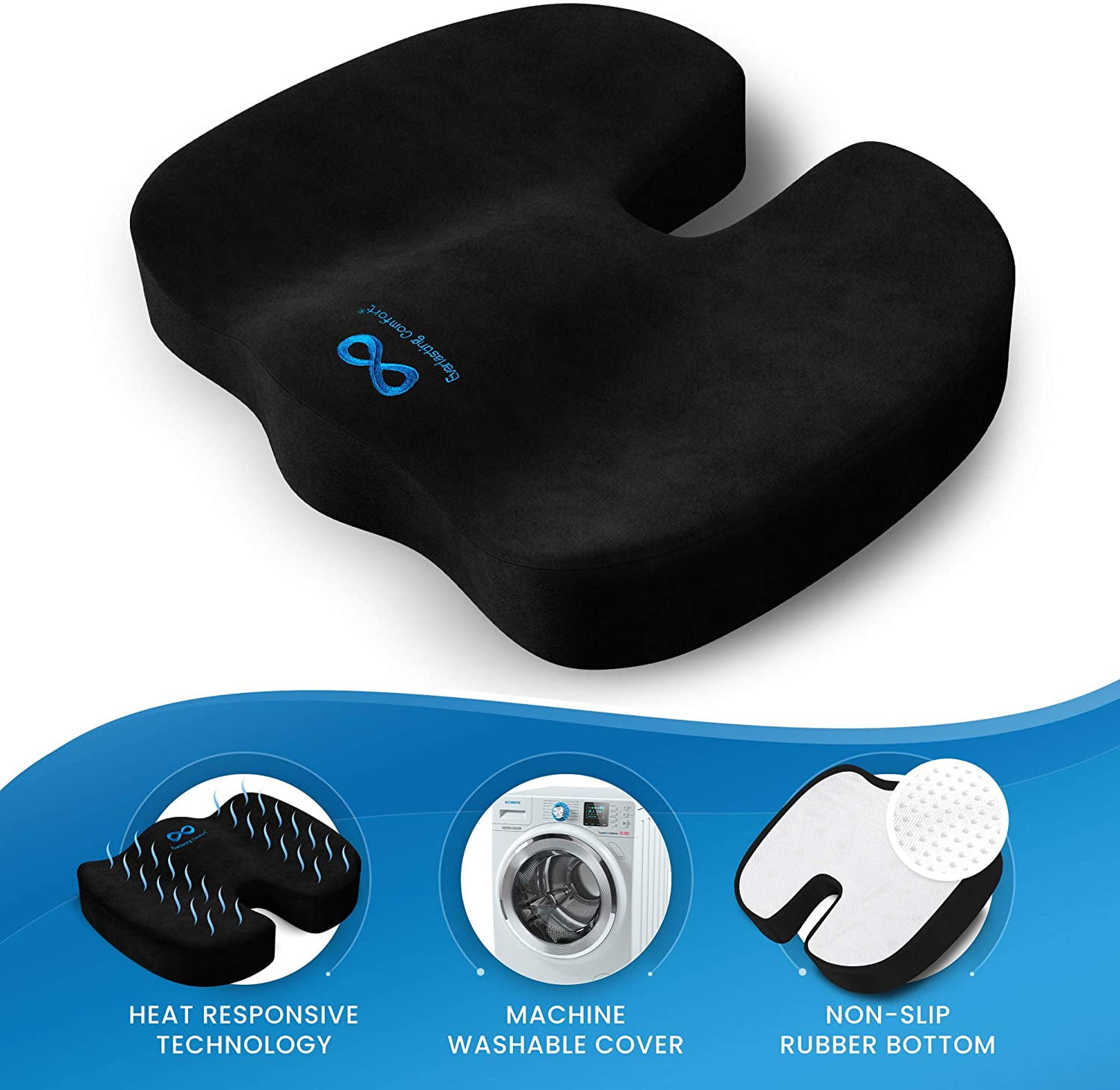 Everlasting Comfort Seat Cushion for Office Chair ...