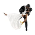 thumbnail image 4 of Decoración de tartas de boda, muñecos de tartas de boda, micropaisajes DIY, minidecoración negro, 4 of 9