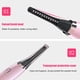 thumbnail image 4 of Mini rizador de pestañas eléctrico portátil con calefacción herramientas cosméticas de maquillaje rosa Ndcxsfigh  Libre de BPA, 4 of 5