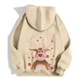 thumbnail image 4 of WILLBEST Sudadera Deportiva para Mujer, Estilo Navideño, con Cremallera, Manga Larga, Bolsillo y Cordón Ajustable, con Capucha, Informal, 2014 Grande, 4 of 8
