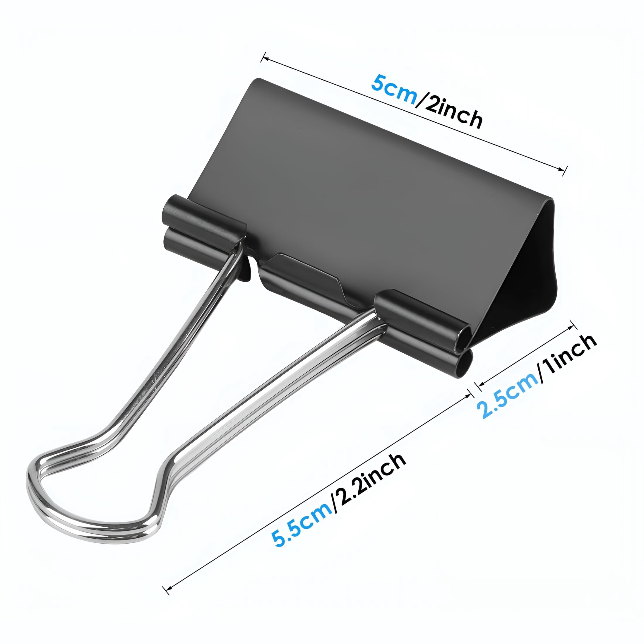 CCOCC Extra Large Binder Clips 2 Inch,40 Big Paper Clips for Office Supplies