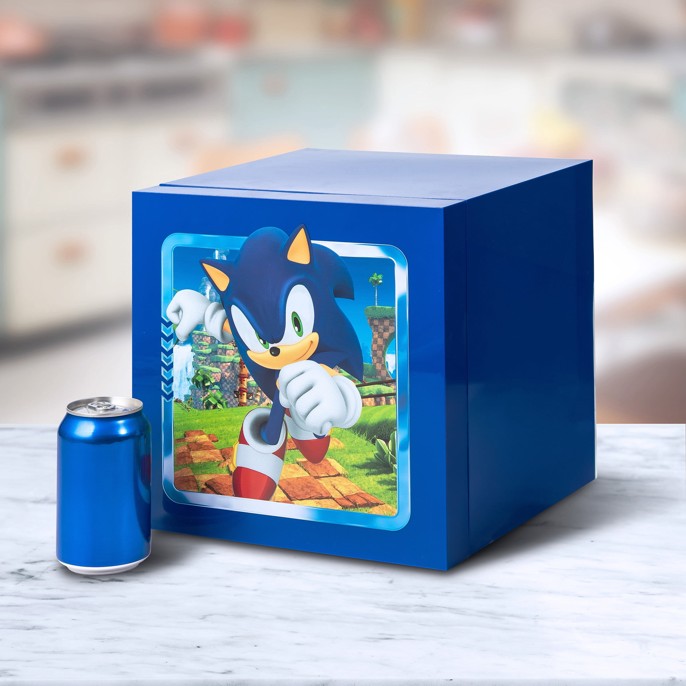 Sonic 6.7L The Hedgehog Blue Cooler Mini Fridge